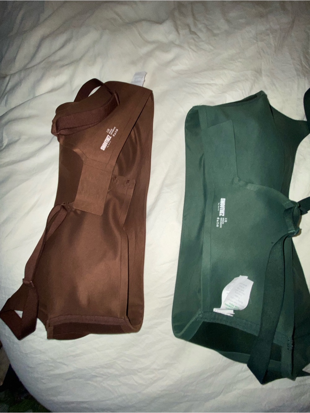 Smoothers aerie bra bundle Brown and Forest Green L
